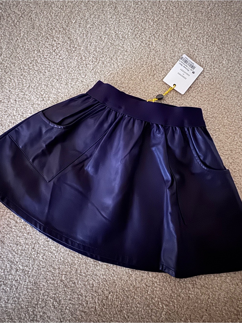 NWT Finding Foxtale Nightshade Purple Leather Skirt